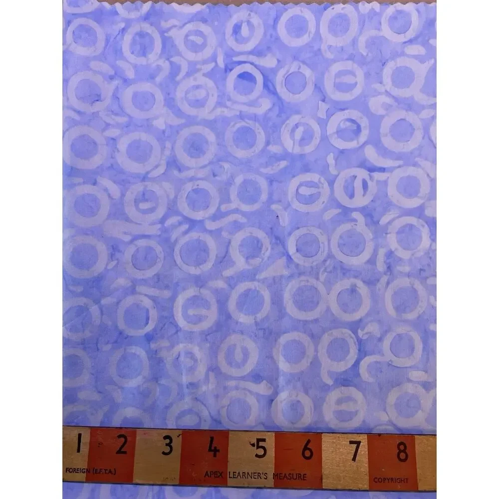 8 Batik Print Fabric Samples Lightweight Cotton 22